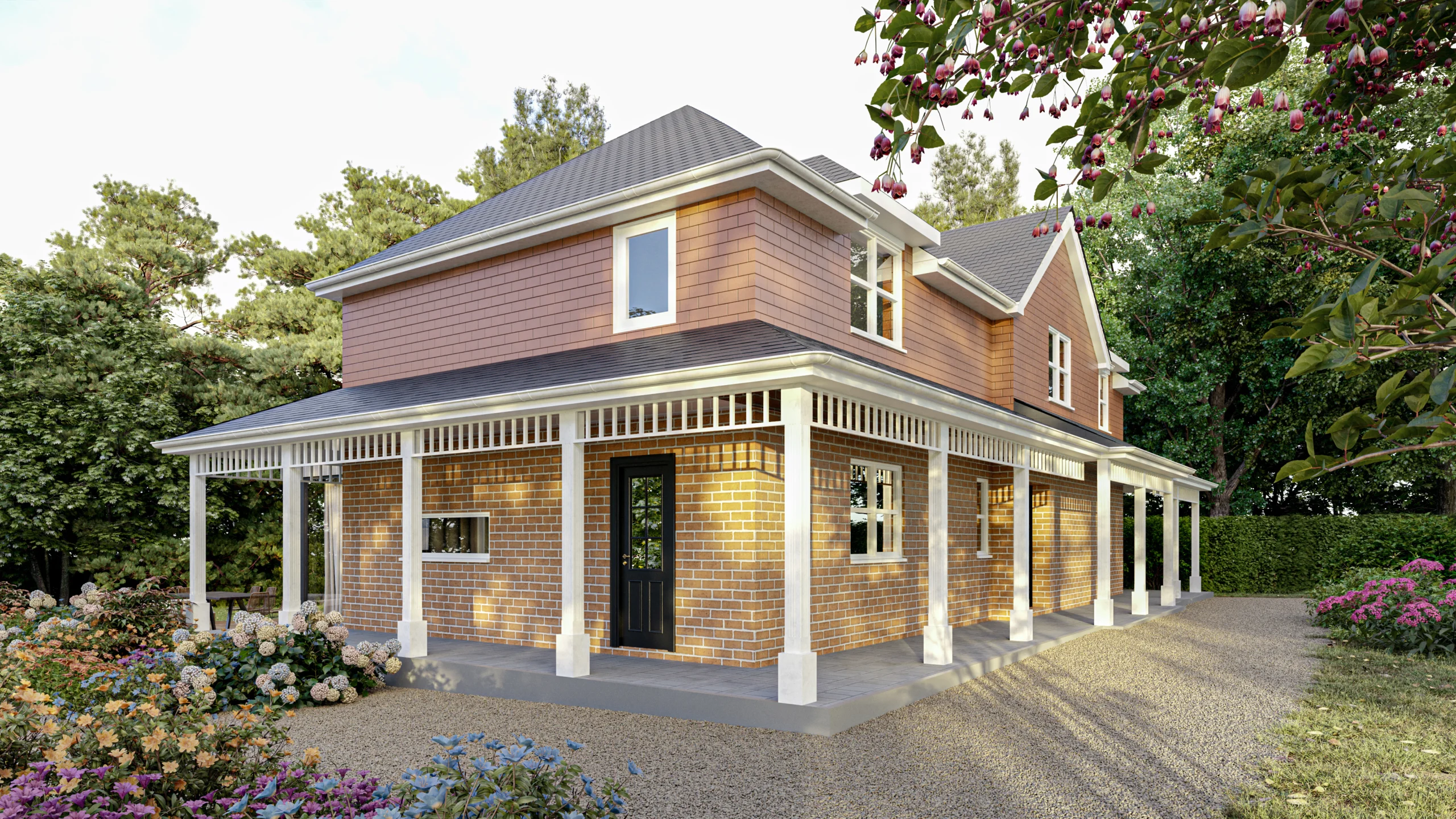 Wickham luxury renovation 3D view 1